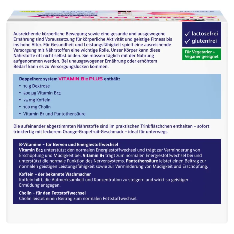 Doppelherz system Vitamin B12 Plus Energie Trinkampullen, 30X25 ml