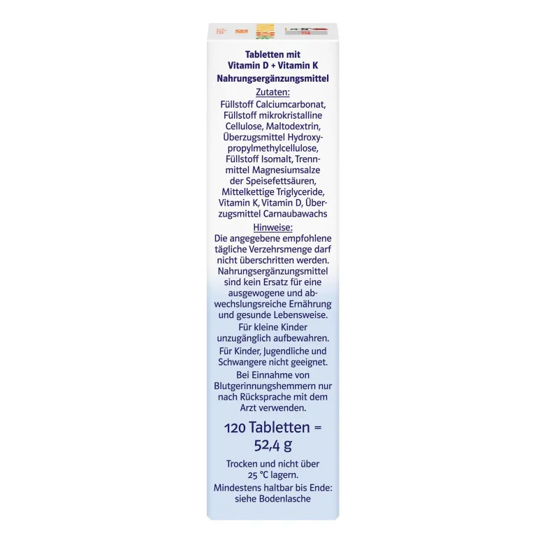 Doppelherz system Vitamin D3 2000 + K2 Tabletten, 120 St