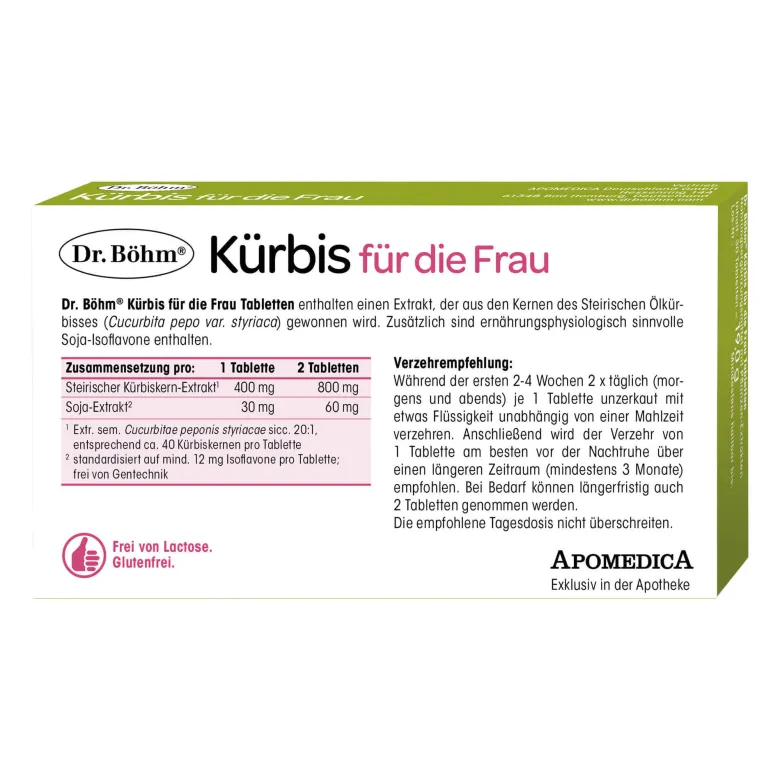Dr. Böhm Kürbis für die Frau Tabletten, 60 St