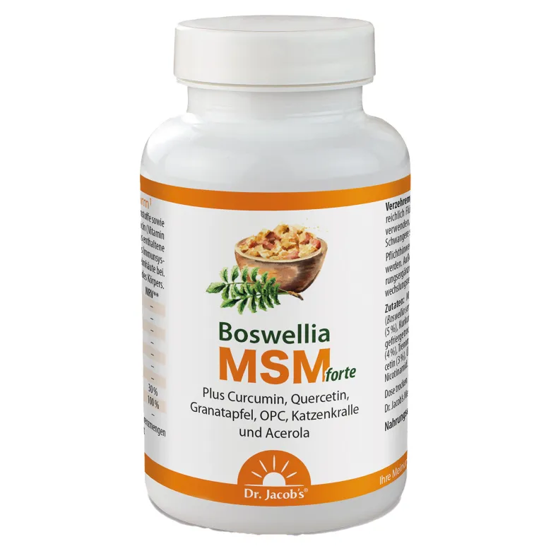 Dr. Jacob's Boswellia MSM forte Weihrauch Quercetin OPC, 90 St
