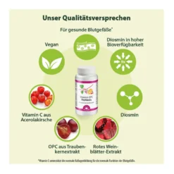 Dr. Jacob's Diosmin OPC ProVenis Polyphenole Weinreben vegan, 90 St