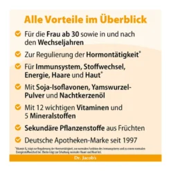 Dr. Jacob's Frauenpower Frucht-Getränkepulver Phytoöstrogene, 333 g