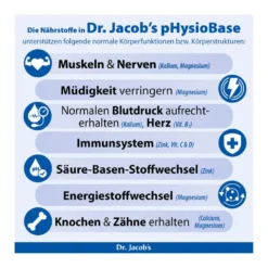 Dr. Jacob's pHysioBase Basen-Citrat-Basenpulver + Glucosamin, 300 g