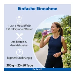 Dr. Jacob's pHysioBase Basen-Citrat-Basenpulver + Glucosamin, 300 g
