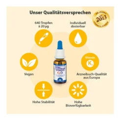 Dr. Jacob's Vitamin K2 Öl Alltrans MK7 640 Tropfen vegan, 20 ml