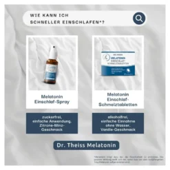 Dr. Theiss Melatonin Einschlaf-Schmelztabletten, 30 St