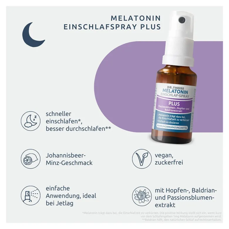 Dr. Theiss Melatonin Einschlaf-Spray Plus, 20 ml