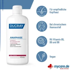 Ducray Anaphase Shampoo bei chronischem Haarausfall, 400 ml
