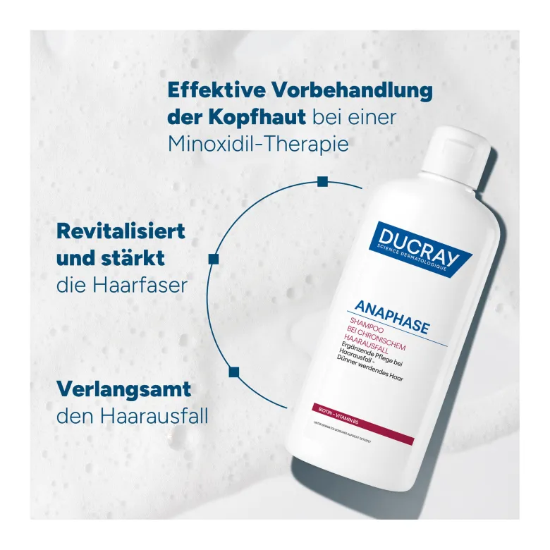 Ducray Anaphase Shampoo bei chronischem Haarausfall, 400 ml