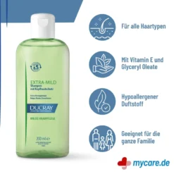 Ducray Extra-Mild Shampoo mit Kopfhautschutz, 200 ml