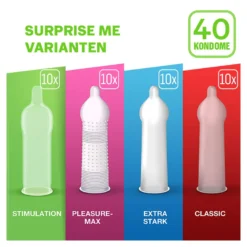 Durex Surprise me Mix Kondome, 40 St