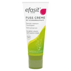 Efasit Fußcreme mit Schwammaufsatz, 75 ml