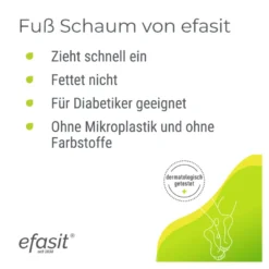 Efasit Fuß Schaum Trockene Haut, 125 ml