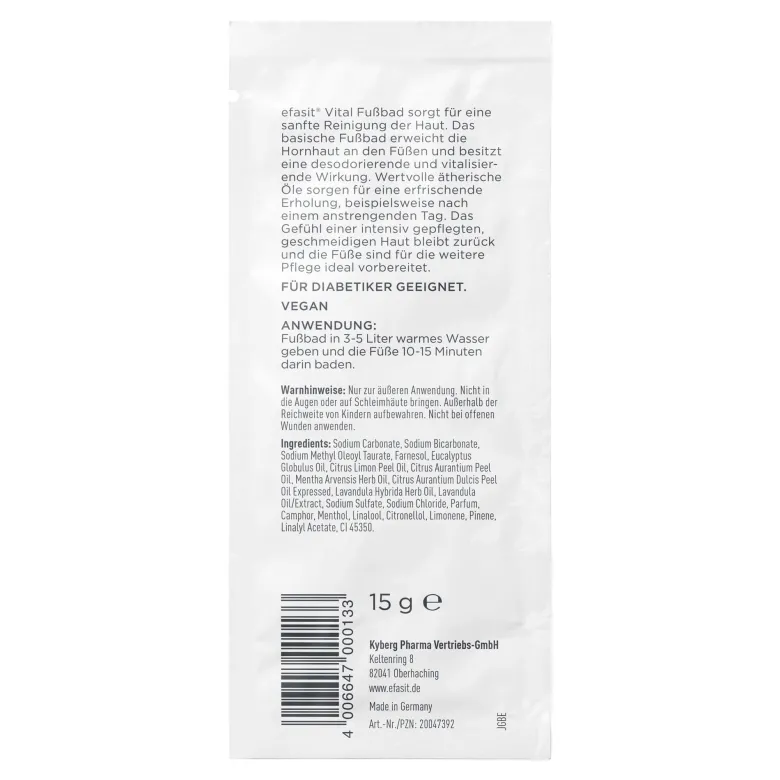 Efasit Vital Fußbad, 15 g