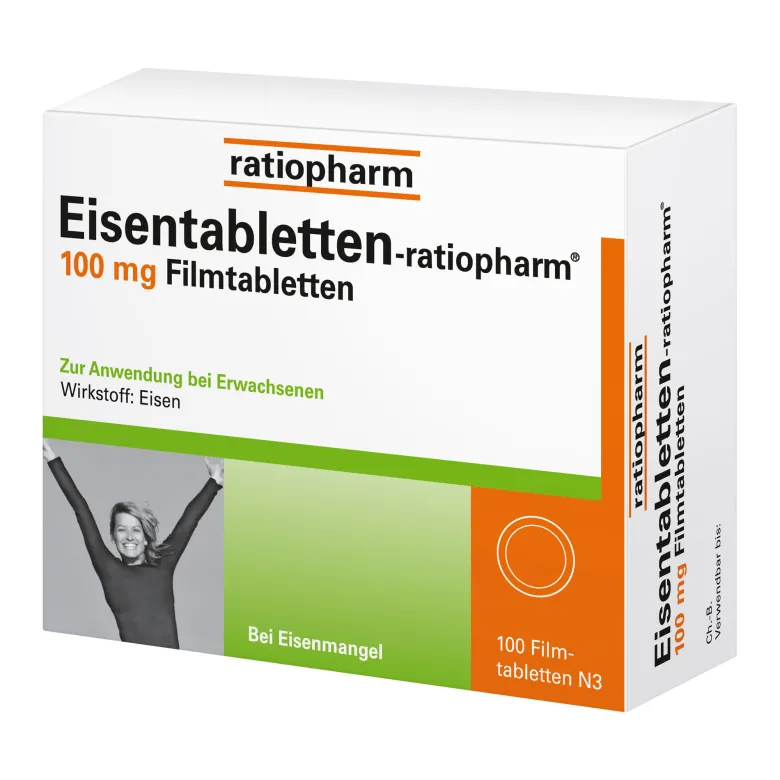 Eisentabletten-ratiopharm 100 mg, 100 St
