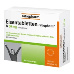 Eisentabletten-ratiopharm N 50 mg Filmtabletten, 100 St
