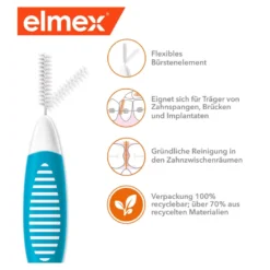 Elmex Interdentalbürsten ISO Gr. 3 blau 0,6 mm, 8 St