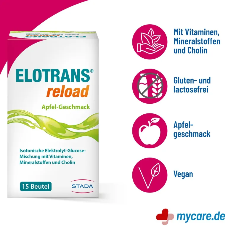 Elotrans reload Elektrolyt-Pulver Apfel, 15X7.45 g