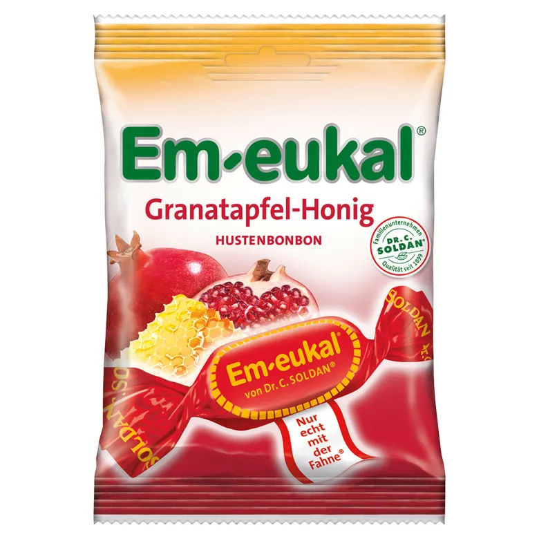 Em-eukal Bonbons Granatapfel-Honig zuckerhaltig, 75 g