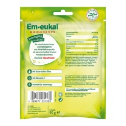 Em-eukal Gummidrops Eukalyptus-Menthol zuckerhaltig, 90 g
