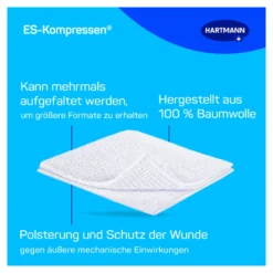 Es-Kompressen steril 7,5 x 7,5 cm, 5X2 St