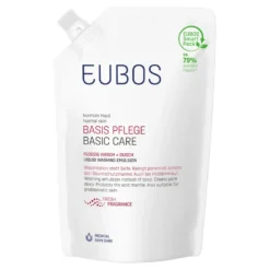 Eubos BASIS PFLEGE Flüssig Wasch + Dusch rot Nachfüllbeutel, 400 ml