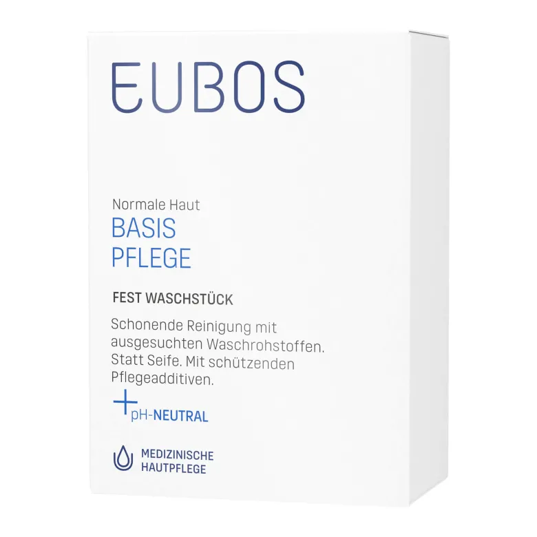 Eubos BASIS PFLEGE Waschstück Fest Blau, 125 g