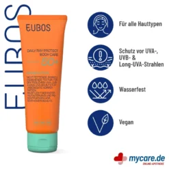Eubos Daily Ray Protect Body Care Lotion LSF 50+, 125 ml
