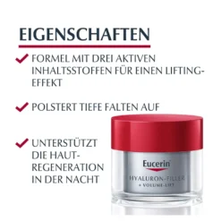 Eucerin Anti-Age Hyaluron-Filler + Volume-Lift Nachtpflege, 50 ml
