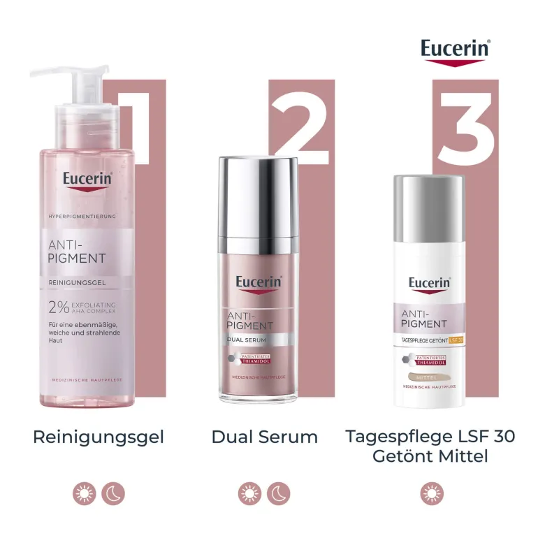 Eucerin Anti-Pigment Tagescreme getönt mit LSF 30, mittel, 50 ml