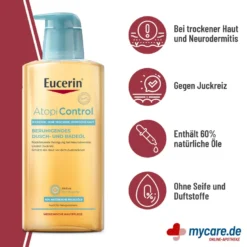 Eucerin AtopiControl Dusch- und Badeöl, 400 ml