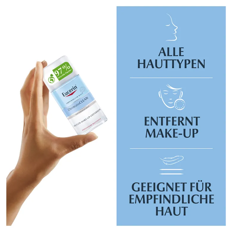 Eucerin DermatoCLEAN Augen Make-up Entferner, 125 ml