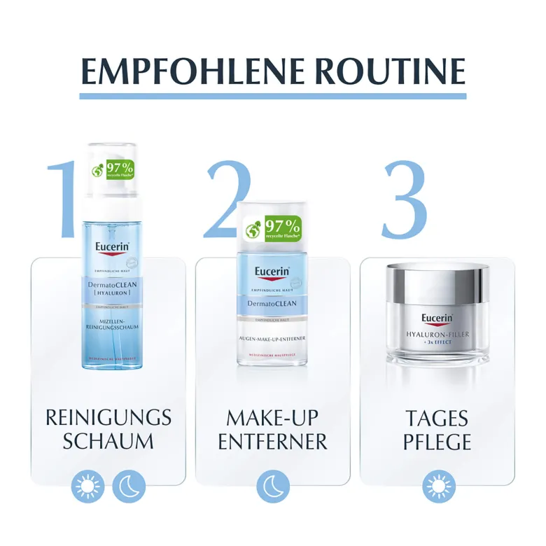 Eucerin DermatoCLEAN Augen Make-up Entferner, 125 ml