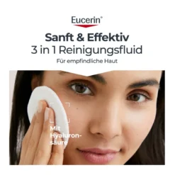 Eucerin DermatoCLEAN Hyaluron Mizellen-Reinigungsfluid 3in1, 400 ml
