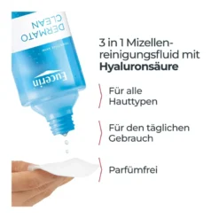 Eucerin DermatoCLEAN Hyaluron Mizellen-Reinigungsfluid 3in1, 400 ml
