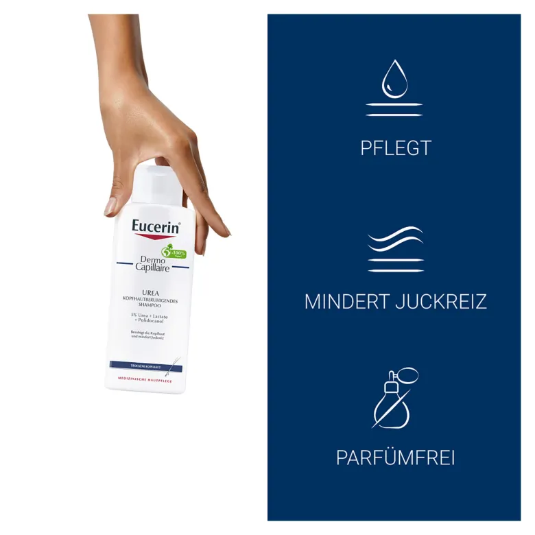 Eucerin DermoCapillaire Kopfhautberuhigendes Urea Shampoo, 250 ml