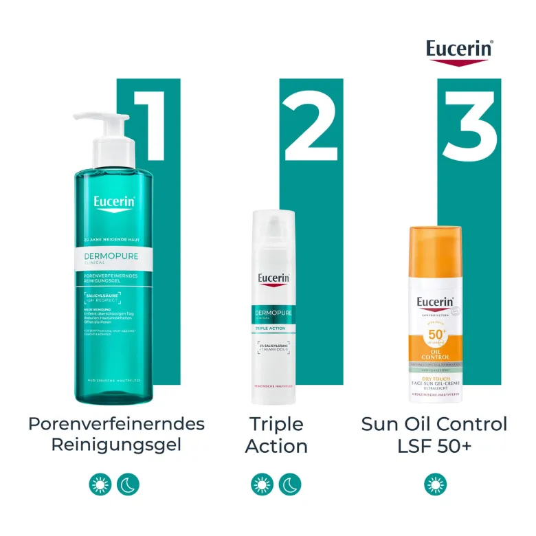 Eucerin DermoPure Clinical Triple Action Pflege, 40 ml