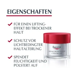 Eucerin Hyaluron-Filler+Volume-Lift Tagespflege trocke Haut, 50 ml