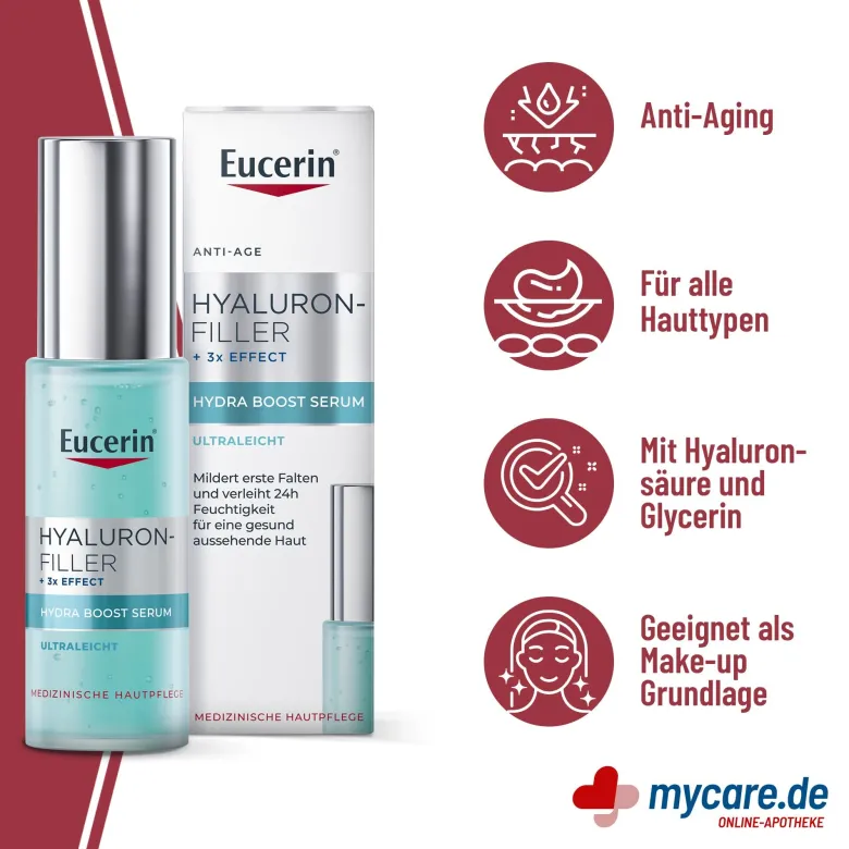 Eucerin Hyaluron-Filler + 3x Effect Hydra Boost Serum, 30 ml