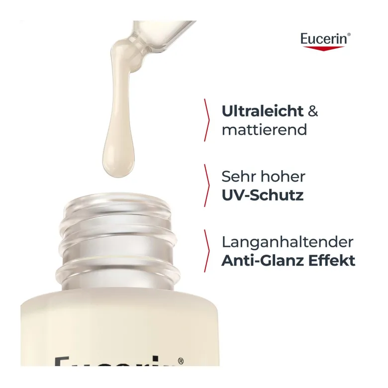 Eucerin Oil Control Face Sun Tägliches UV-Serum LSF 50+, 30 ml