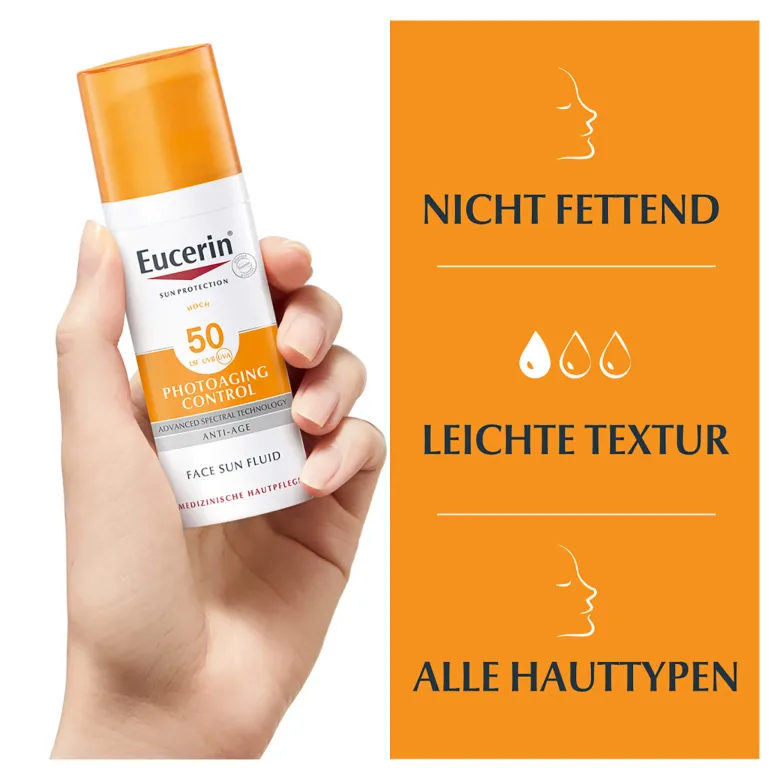 Eucerin Photoaging Control Face Sun Fluid LSF 50+, 50 ml