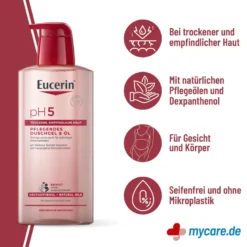 Eucerin pH5 Pflegendes Duschgel & Öl, 400 ml