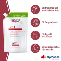 Eucerin pH5 Waschlotion empfindliche Haut Nachfüllpackung, 750 ml
