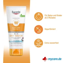 Eucerin Sensitive Protect Kids Sun Gel-Creme LSF 50+, 200 ml