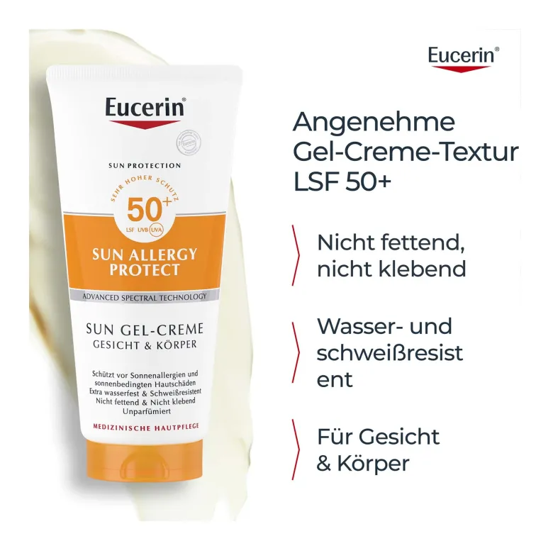 Eucerin Sun Allergy Protect Sun Gel-Creme LSF 50+, 200 ml