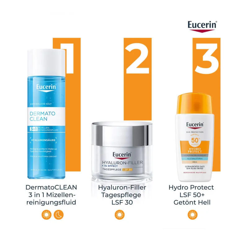 Eucerin Sun Hydro Protect Face Fluid LSF 50+ getönt hell, 50 ml