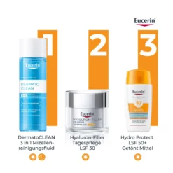 Eucerin Sun Hydro Protect Face Fluid LSF 50+ getönt mittel, 50 ml