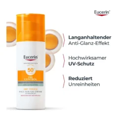Eucerin Sun Oil Control Face Gel-Creme LSF 50+, 50 ml