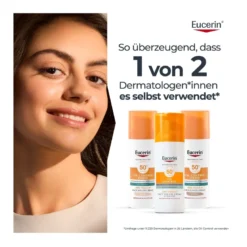 Eucerin Sun Oil Control Getönte Face Gel-Creme LSF 50+ Hell, 50 ml