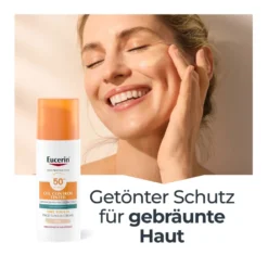 Eucerin Sun Oil Control Getönte Face Gel-Creme LSF 50+ Hell, 50 ml